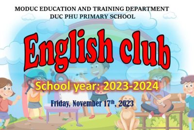 Câu lạc bộ Tiếng Anh Trường Tiểu học Đức Phú 2023-2024.